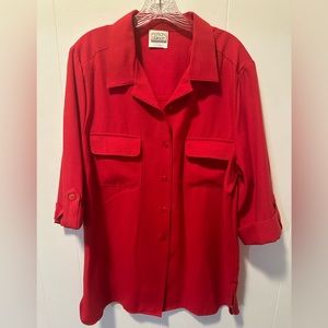 Ladies Allison Daley red blouse